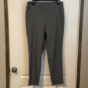 Black and White Patterned Pants Leggings